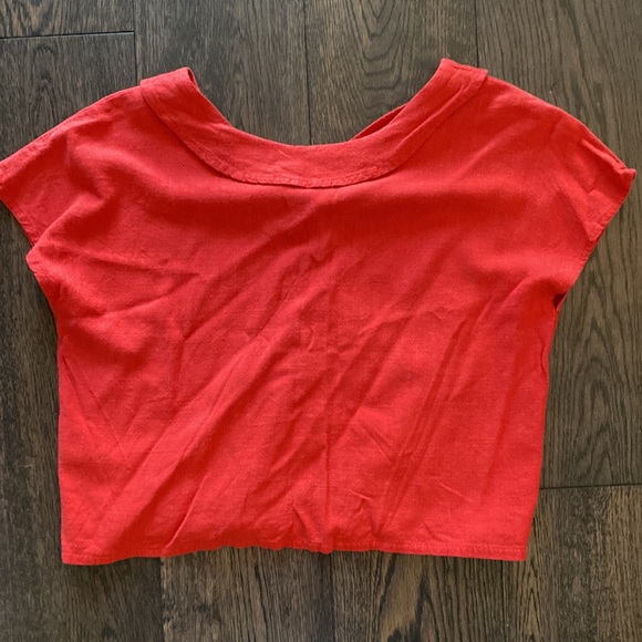 Oak and Fort button down crop top size M - Picture 4 of 6